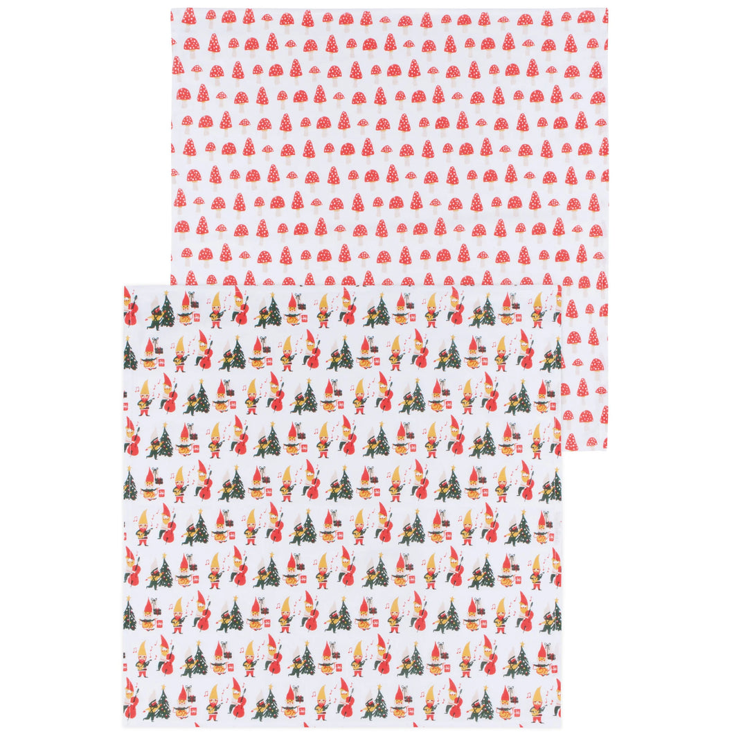 Gnome For The Holidays Floursack Dishtowels (Set of Two)