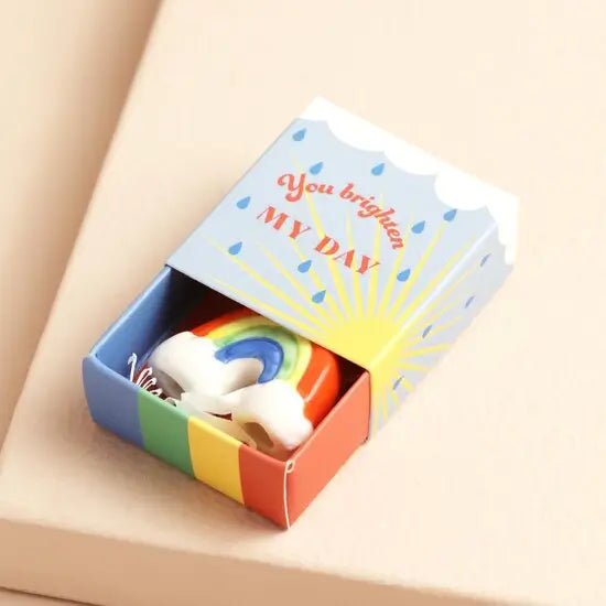 Tiny Matchbox Ceramic (Rainbow)