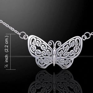 Celtic Knot Butterfly Necklace