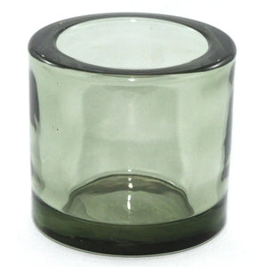 Heavy Glass Votive Holder (Green)