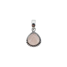 Load image into Gallery viewer, Small Teardrop Rose Quartz Pendant

