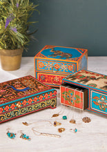 Load image into Gallery viewer, Peacock Handpainted Wooden Box
