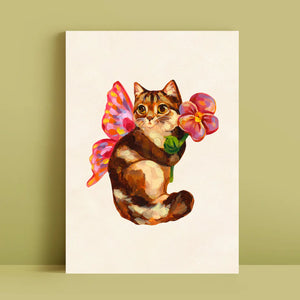 Fairy Cat Art Print (Style A)