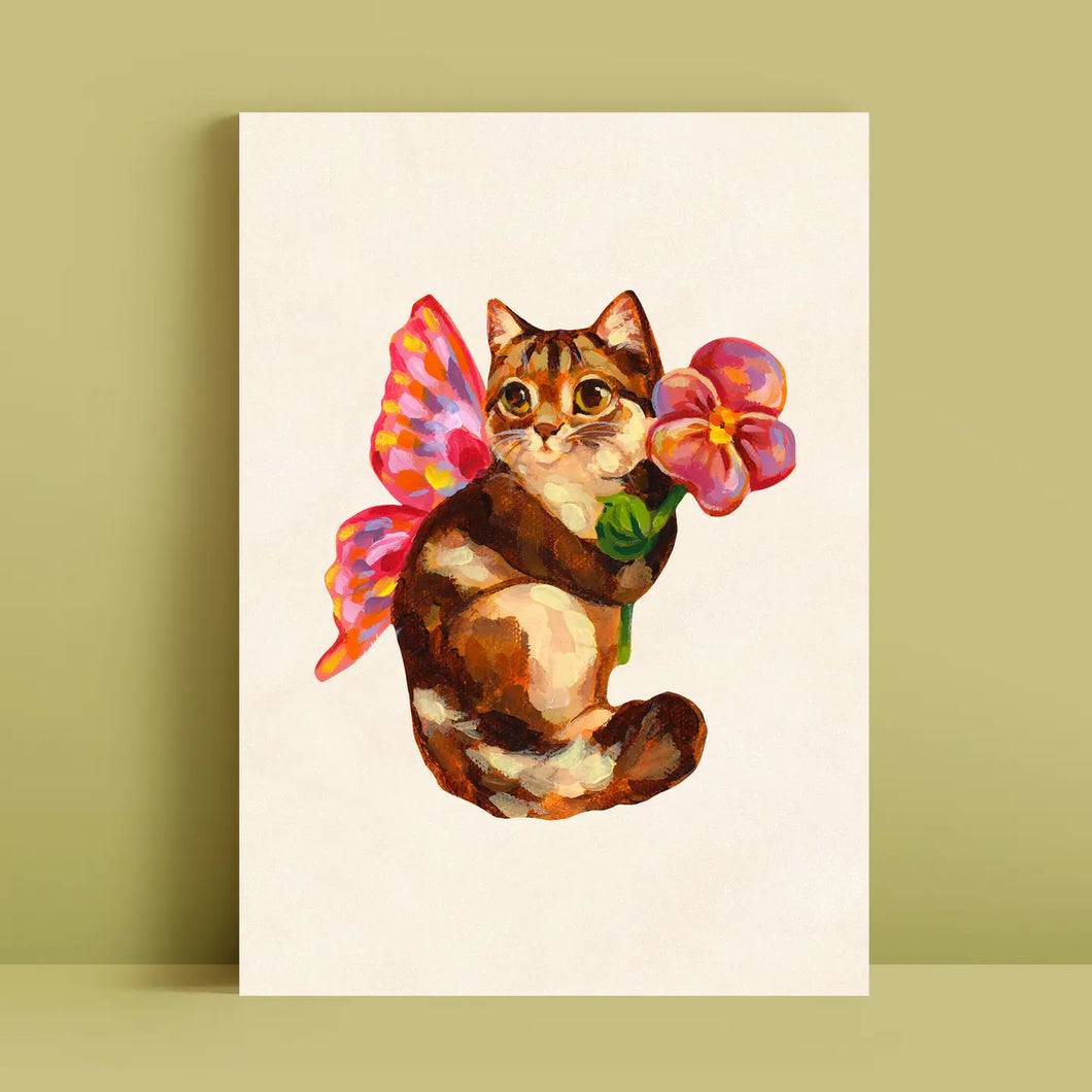 Fairy Cat Art Print (Style A)