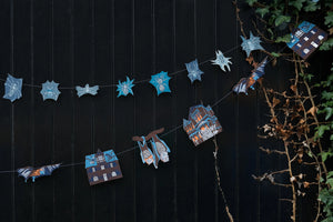 Haunted House Paper Garland