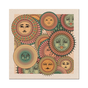Sun Faces Art Print
