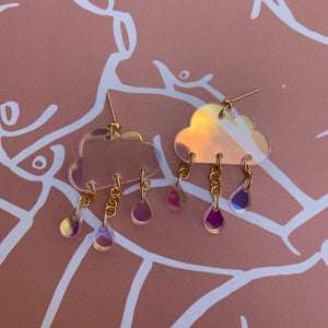 Iridescent Clouds Earrings