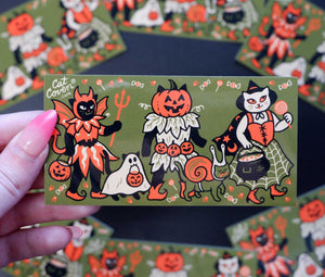 Halloween Costume Cats Sticker