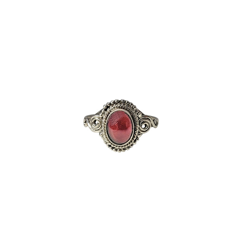 Oval Garnet Ring