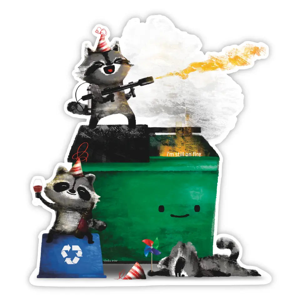 Dumpster Fire Sticker