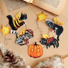 Load image into Gallery viewer, Halloween Cat Garland DIY Kit
