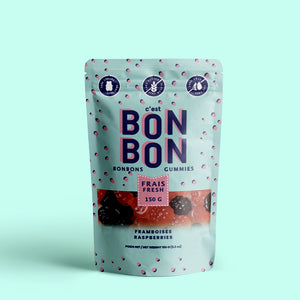 La boîte à bonbons Raspberry Gummies