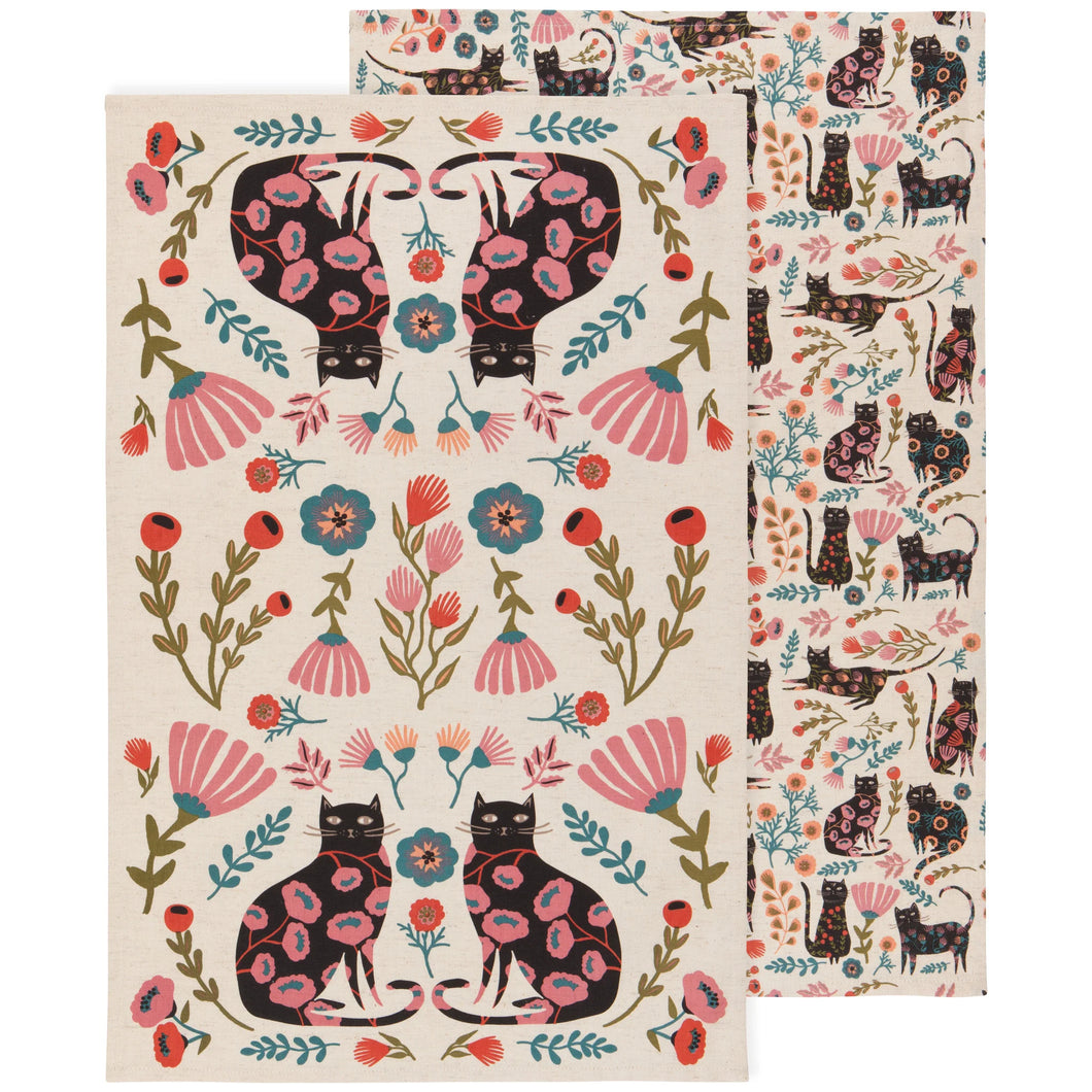 Catbloom Dish Towels Pair