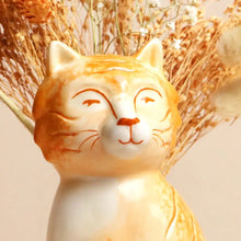 Load image into Gallery viewer, Orange Cat Vase
