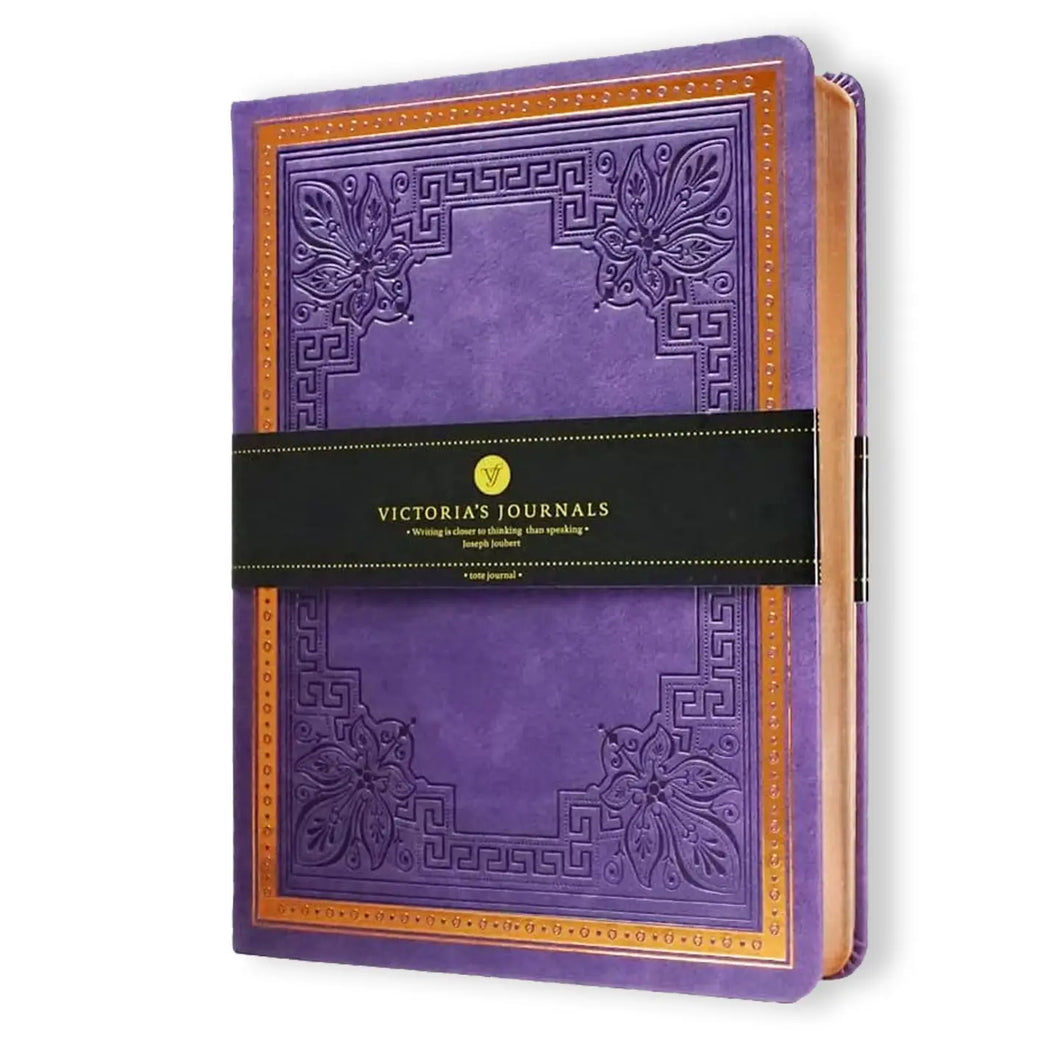 Antique Style Hard Cover Journal (Purple)