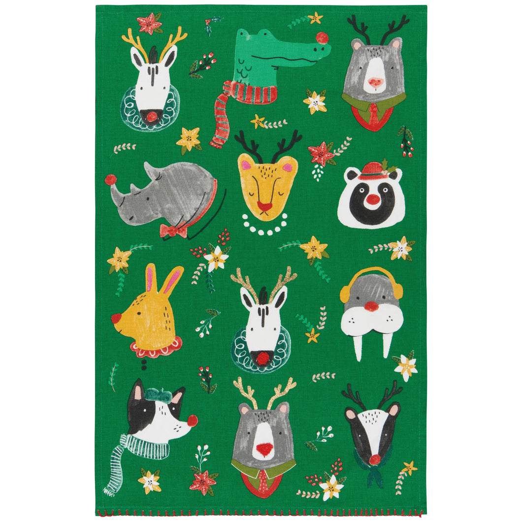 Rudolph Imposter Holiday Dish Towel