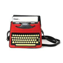 Load image into Gallery viewer, Retro Red Typewriter Purse
