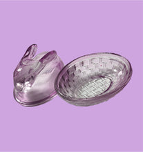 Load image into Gallery viewer, Vintage Purple Glass Covered Dish/Trinket Box

