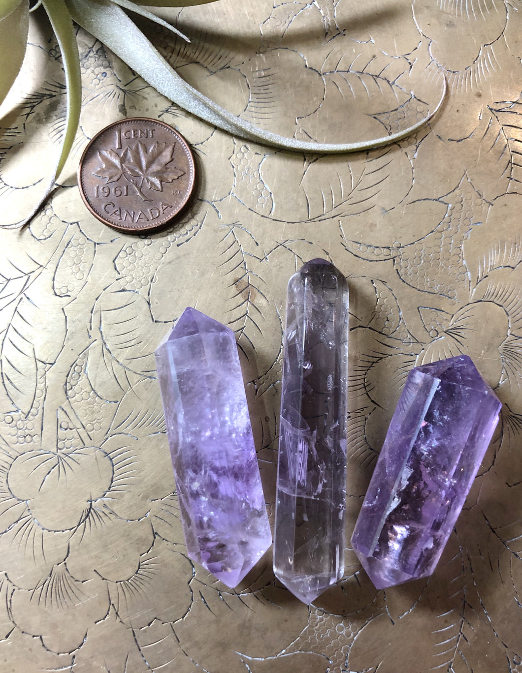 Small Double Terminated Amethyst Point