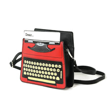 Load image into Gallery viewer, Retro Red Typewriter Purse
