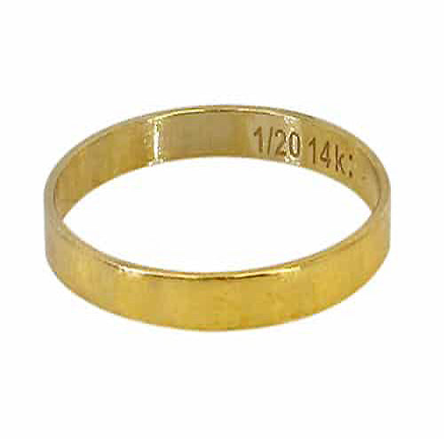 14K Gold Filled Flat Stacking Ring [3.5mm]