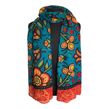 Load image into Gallery viewer, Prairie Beadwork Eco Scarf (Art by Justine Proulx)
