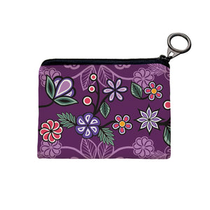 Ojibwe Florals Coin Purse (Art by Storm Angeconeb)