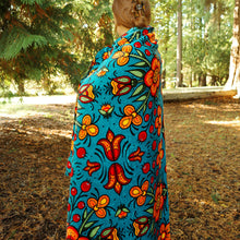 Load image into Gallery viewer, Fleece Blanket - Prairie Beadwork
