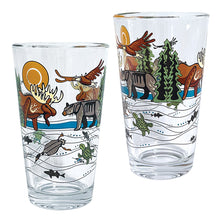 Load image into Gallery viewer, Printed Glass Tumbler (Set of 2) - All My Relatives
