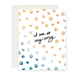 Paw Rainbow Pet Loss Sympathy Card