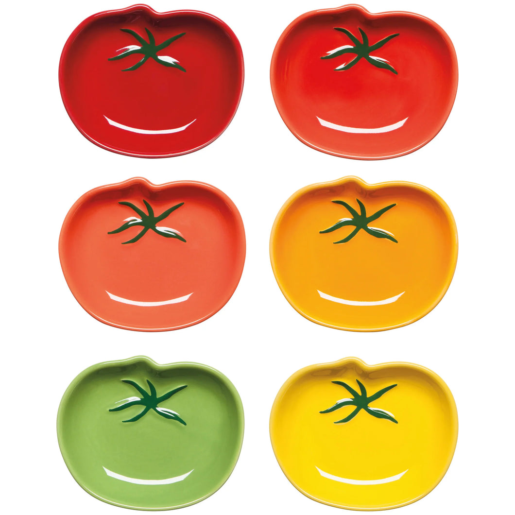 Heirloom Tomatoes Pinch Bowls (Set of Six)