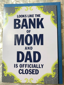 Bank of Mom and Dad Is Closed