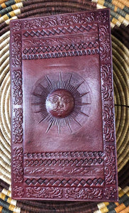 Handmade Leather-Bound Sun Journal