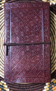 Handmade Leather-Bound Sun Journal
