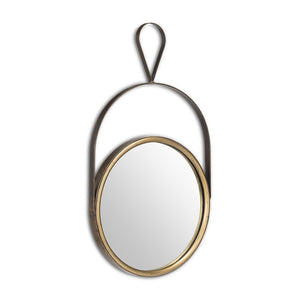 Small Round Mirror with Loop