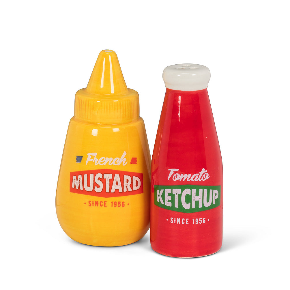 Ketchup & Mustard Salt & Pepper Shakers