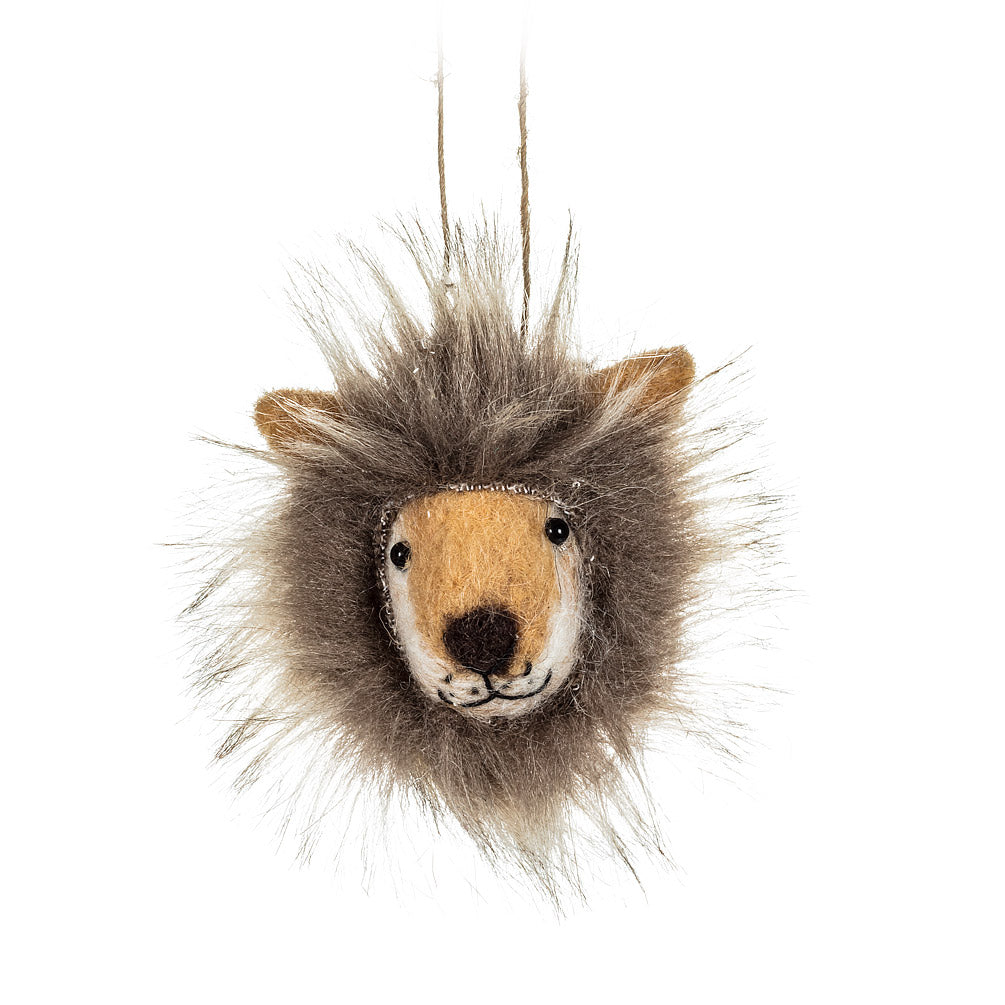 Felted Lion Ornament