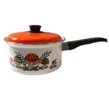 Load image into Gallery viewer, Rare Vintage Merry Mushrooms Enamel Cooking Pot
