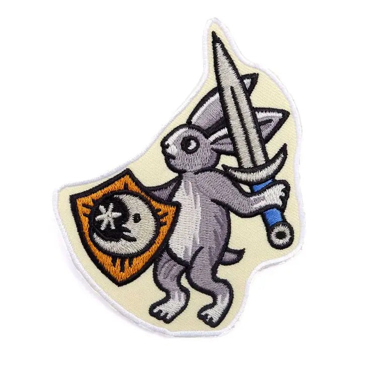 Medieval Warrior Rabbit Patch