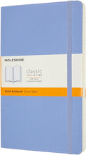 Load image into Gallery viewer, Moleskine Classic Notebook | Soft Cover | Large (5&quot; x 8.25&quot;) | Ruled/Lined | Hydrangea Blue | 240 Pages
