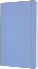 Load image into Gallery viewer, Moleskine Classic Notebook | Soft Cover | Large (5&quot; x 8.25&quot;) | Ruled/Lined | Hydrangea Blue | 240 Pages
