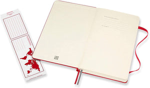 Moleskine Classic Expanded Notebook [Hard Cover | Large (5" x 8.25") | Ruled/Lined | Red |400 Pages