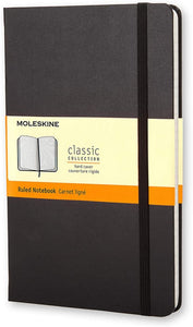 Moleskine Classic Notebook [Hard Cover | Large (5" x 8.25") | Ruled/Lined | Black | 240 Pages]