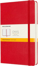 Load image into Gallery viewer, Moleskine Classic Expanded Notebook [Hard Cover | Large (5&quot; x 8.25&quot;) | Ruled/Lined | Red |400 Pages
