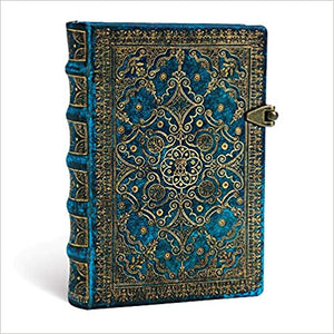 Azure Mini Lined Journal With Clasp