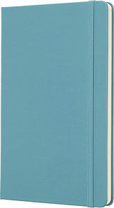 Moleskine Classic Notebook | Hard Cover | Large (5" x 8.25") | Plain/Blank | Reef Blue | 240 Pages