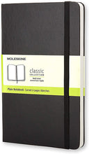 Load image into Gallery viewer, Moleskine Classic Notebook [Hard Cover | Large (5&quot; x 8.25&quot;) | Plain/Blank | Black | 240 Pages]
