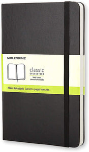 Moleskine Classic Notebook [Hard Cover | Large (5" x 8.25") | Plain/Blank | Black | 240 Pages]