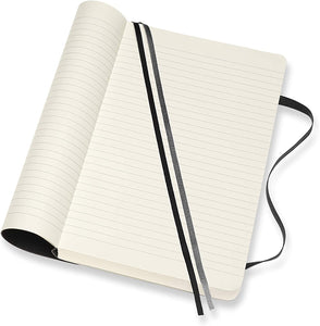 Moleskine Classic Expanded Notebook | Soft Cover | Large (5" x 8.25") | Ruled/Lined | Black | 400 Pages