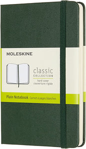 Moleskine Classic Notebook | Hard Cover | Pocket (3.5" x 5.5") | Plain/Blank | Myrtle Green | 192 Pages